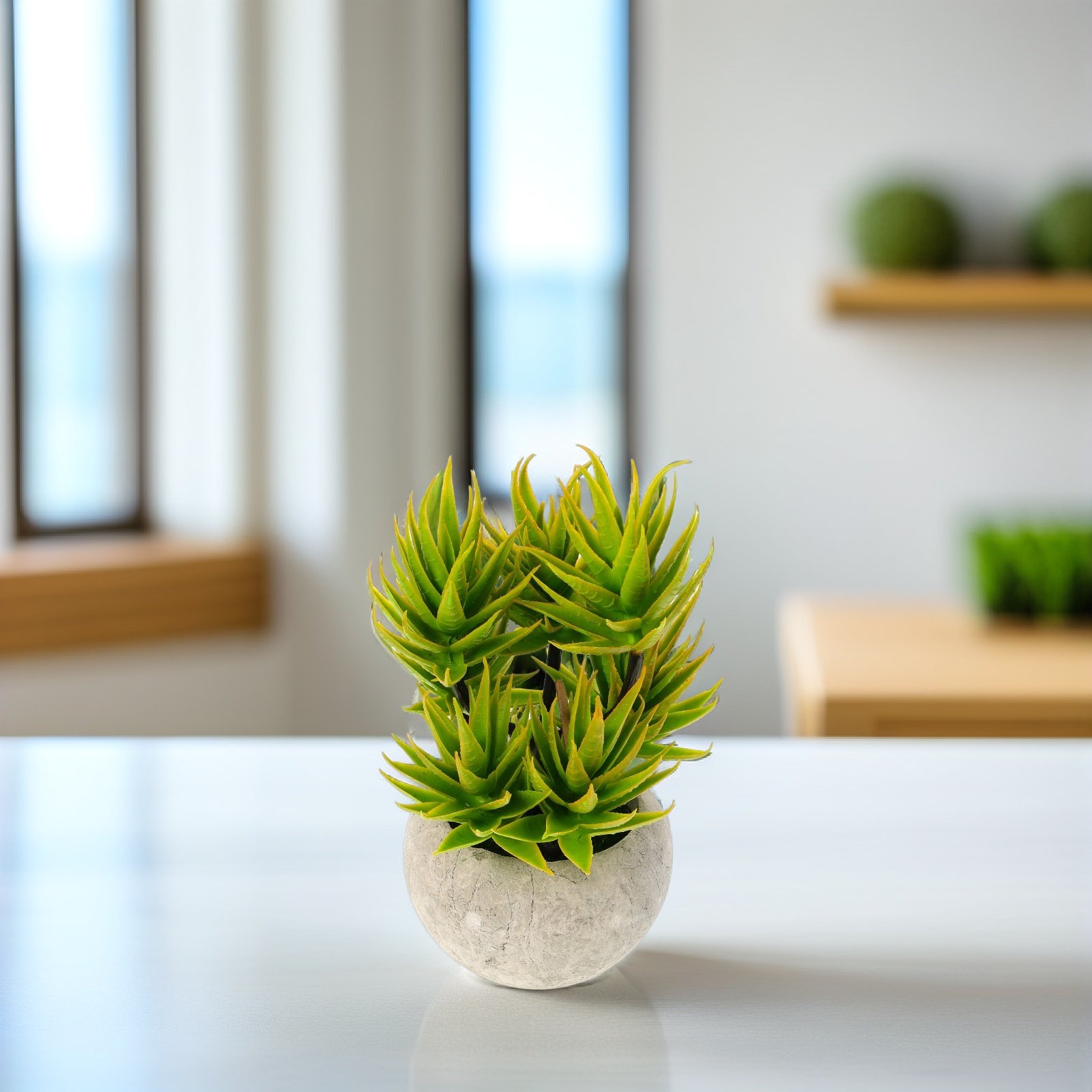 Aloe Vera Pot - 1 Piece Artificial Aloe Vera Bonsai