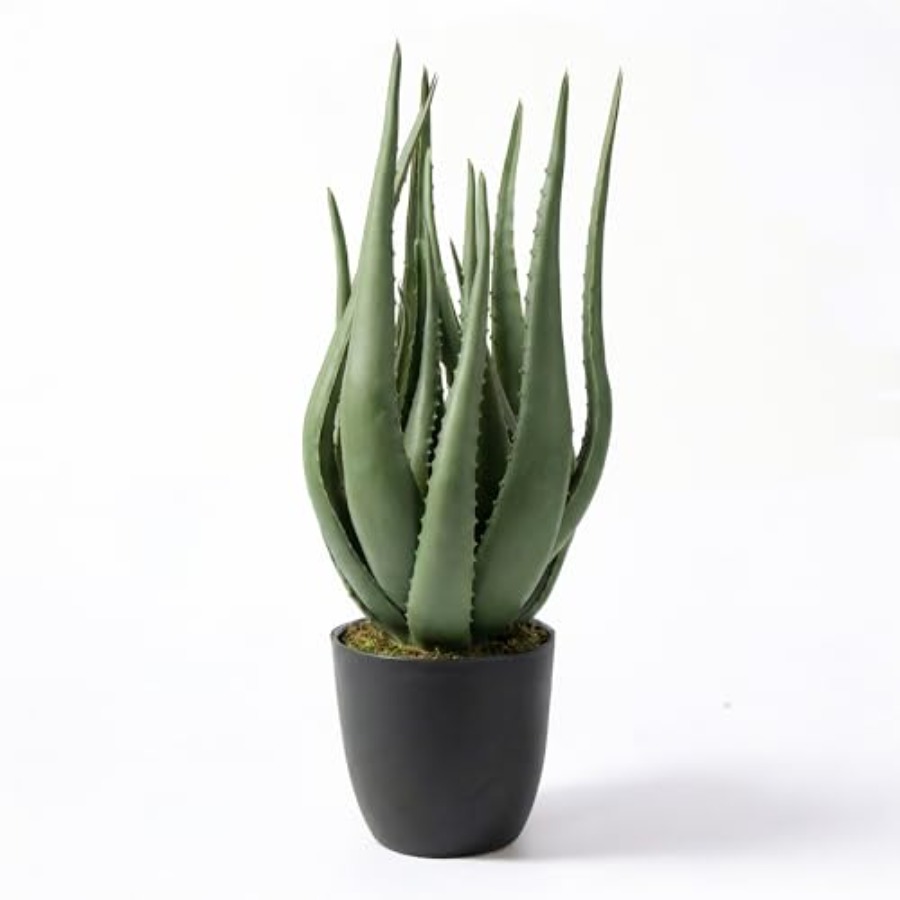 Large Potted Artificial Aloe V - Aloe Vera Pot avaliação e preço