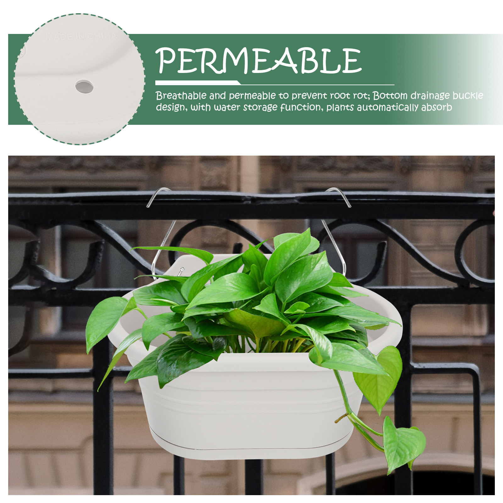 1Set Wall Hanging Flower Pot S - Spider Plant Hanging avaliação e preço