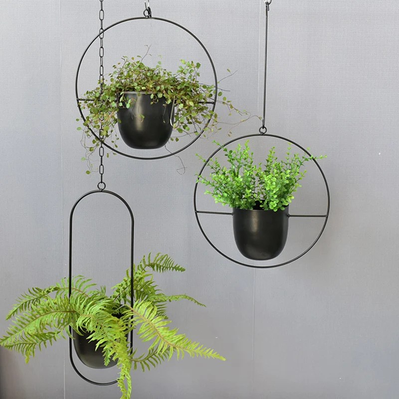 Wrought Iron Hanging Planter E - Spider Plant Hanging avaliação e preço