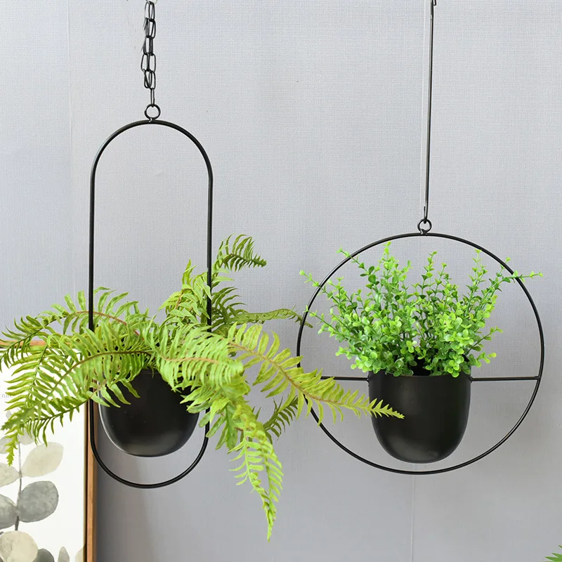 Wrought Iron Hanging Planter E - Spider Plant Hanging avaliação e preço