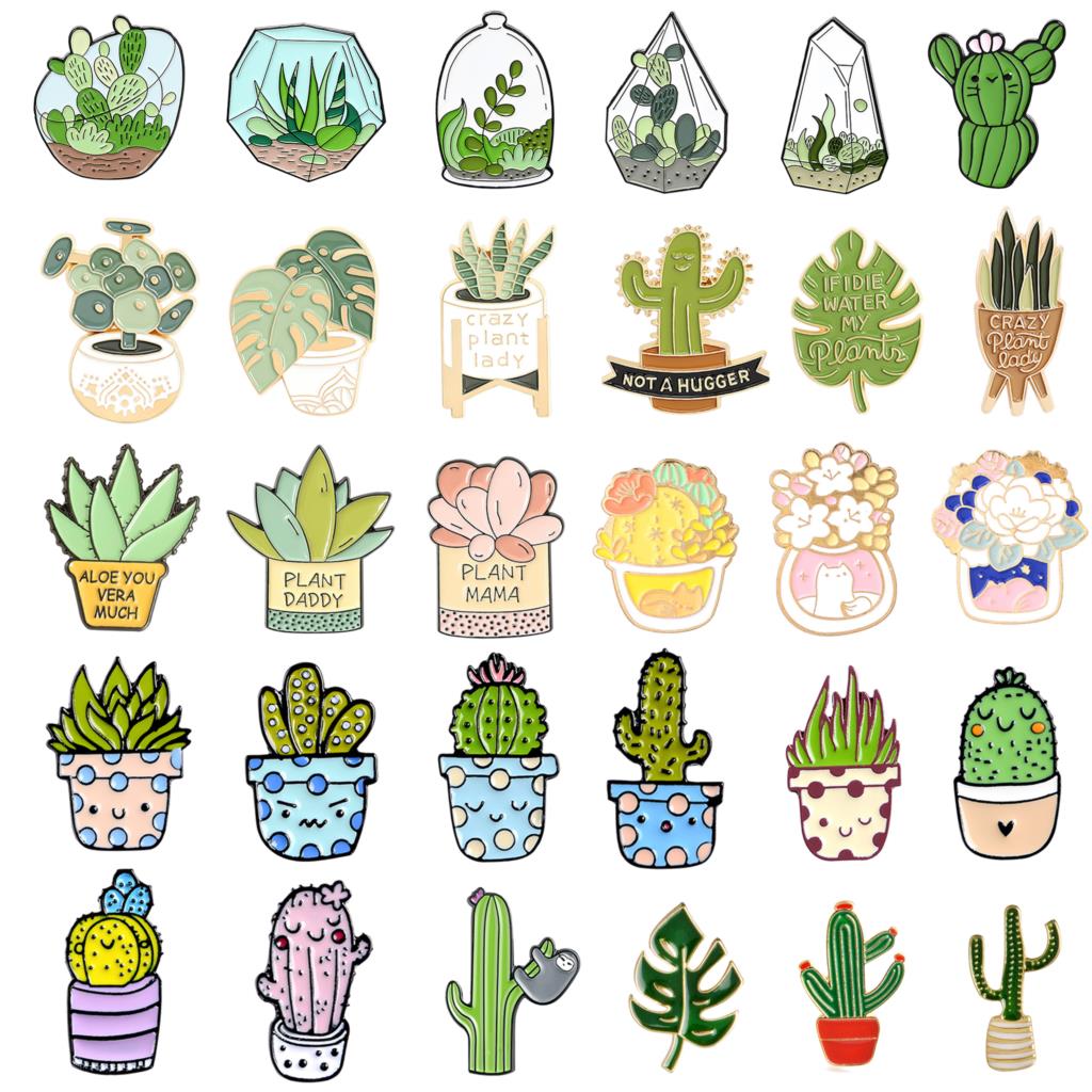 Potted Plant Brooch Monstera A - Aloe Vera Pot avaliação e preço