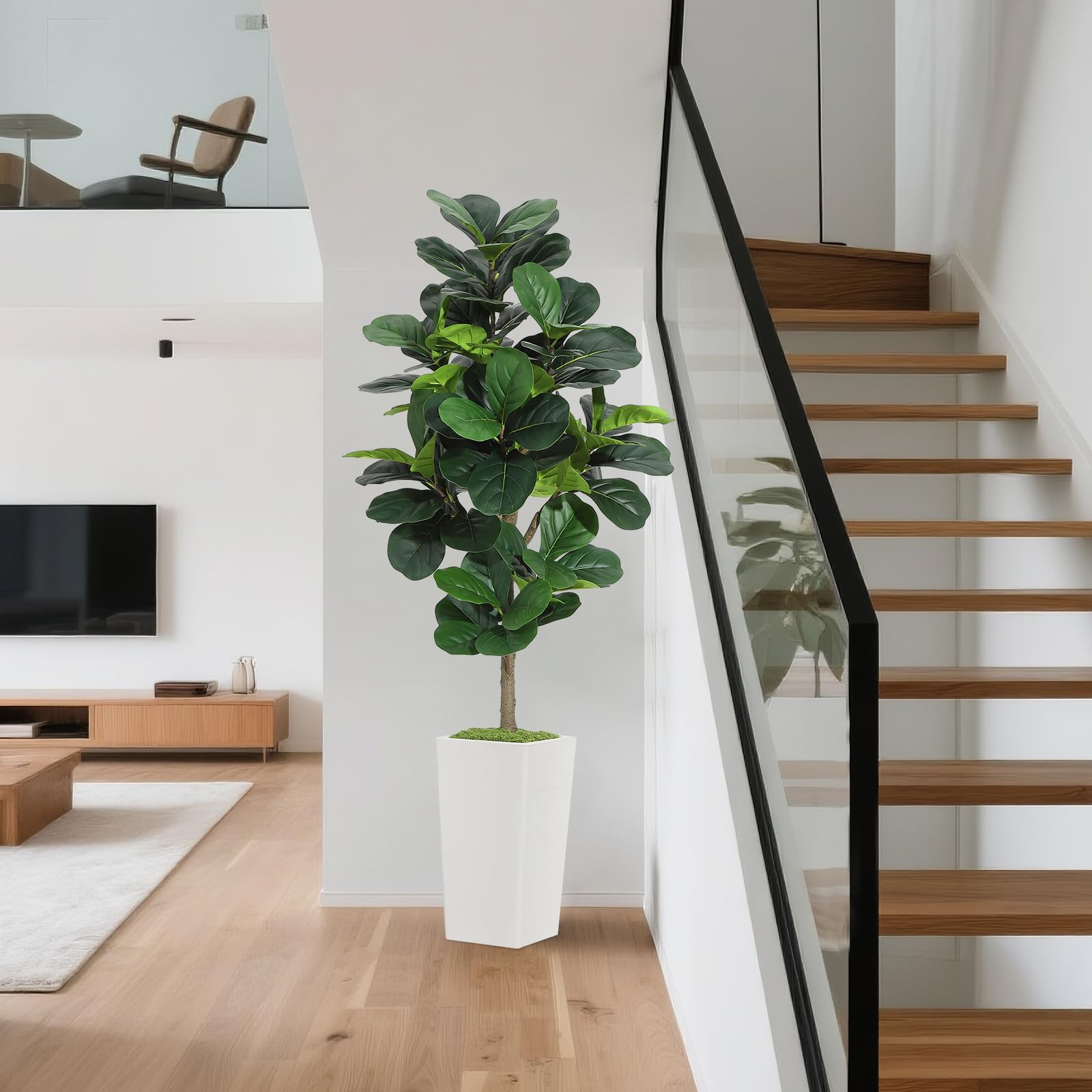 Artificial Fiddle Leaf Fig Tre - Ficus Lyrata Tree avaliação e preço
