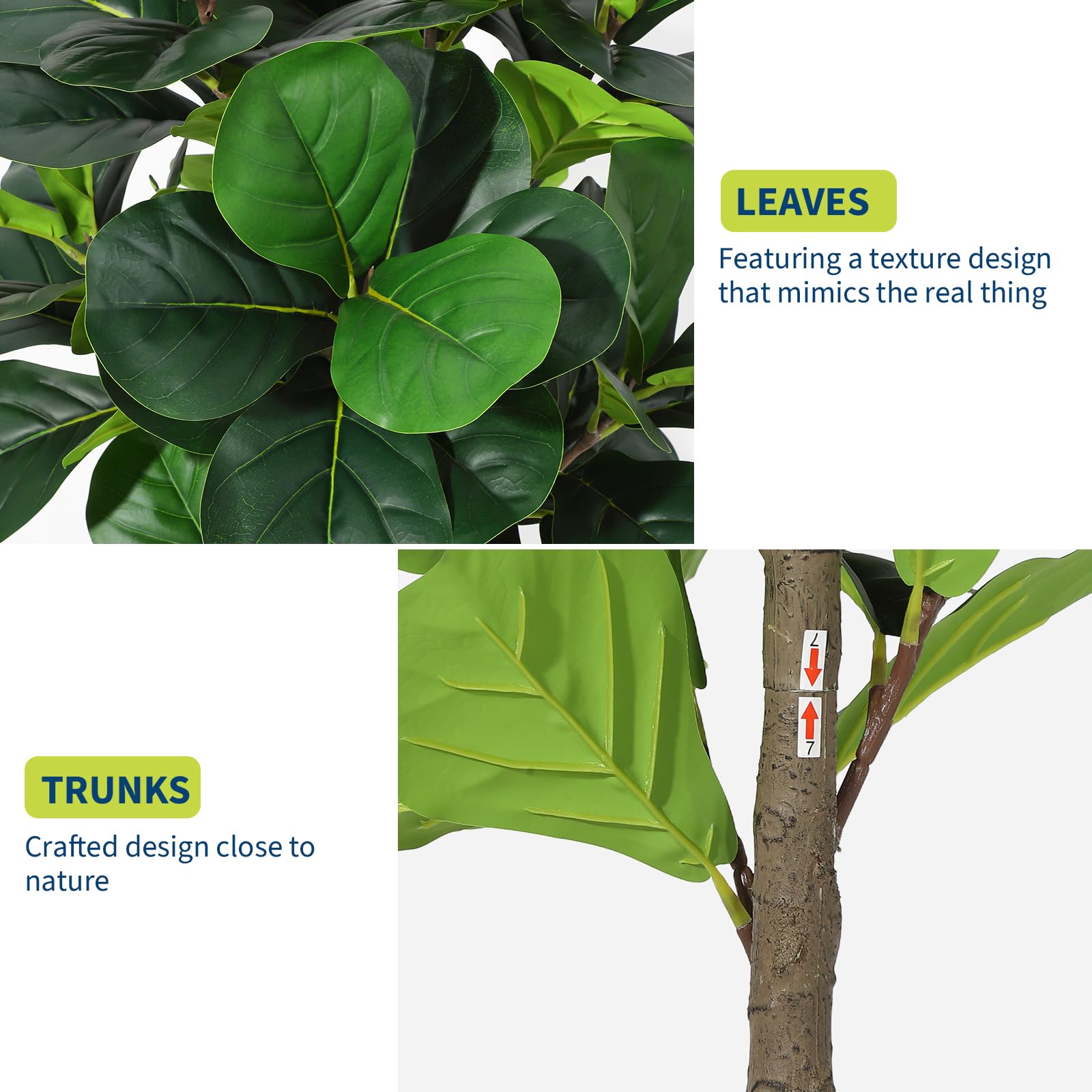Artificial Fiddle Leaf Fig Tre - Ficus Lyrata Tree avaliação e preço