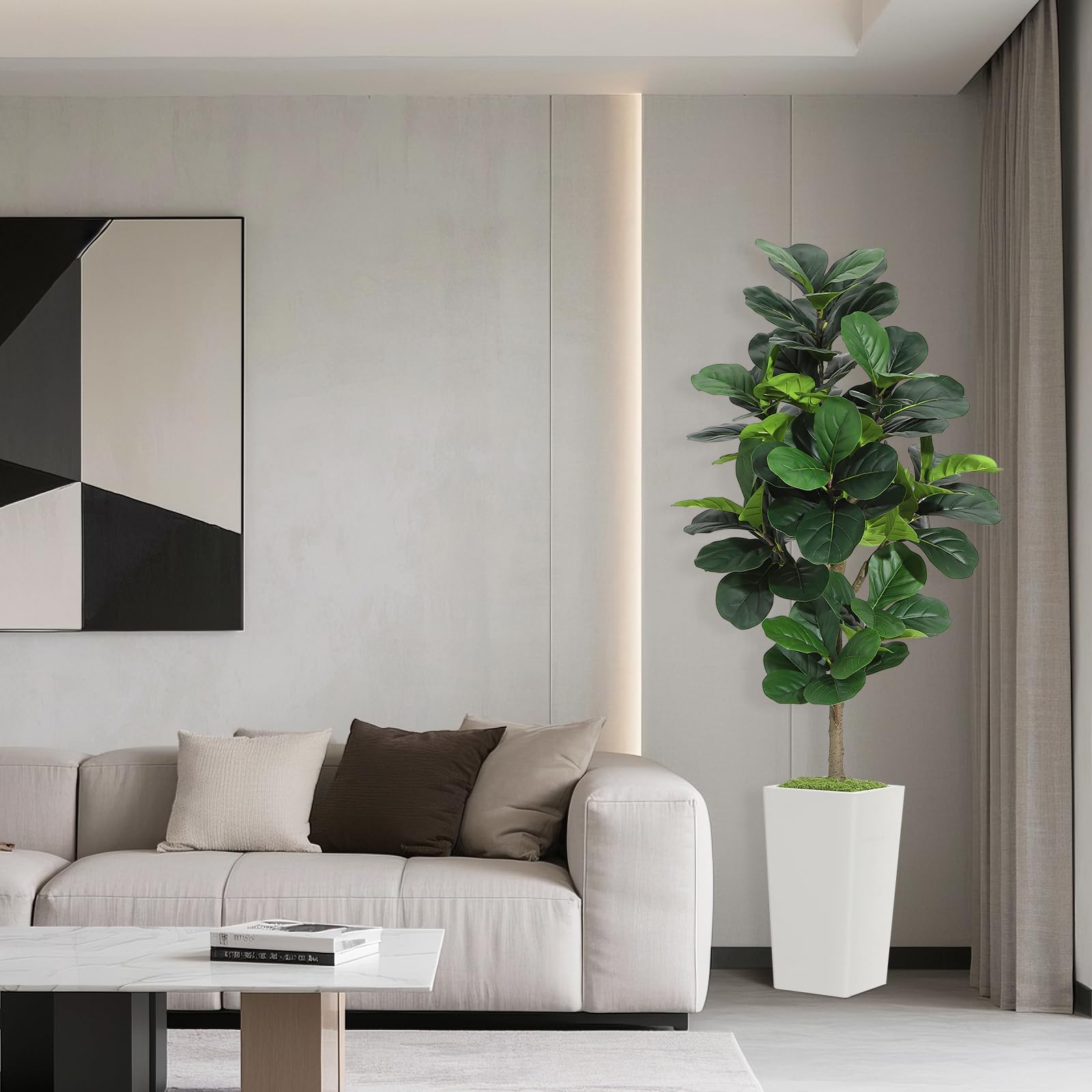 Artificial Fiddle Leaf Fig Tre - Ficus Lyrata Tree avaliação e preço
