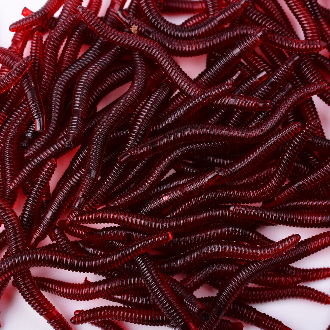 50pcs Lifelike Red Worm Soft L - Aglaonema Red avaliação e preço