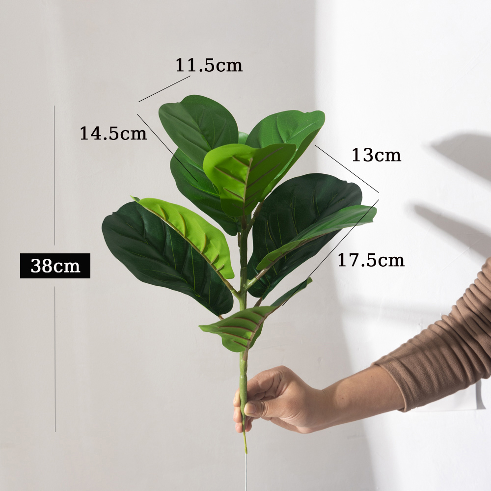 38cm 9 Forks Artificial Ficus  - Ficus Lyrata Tree avaliação e preço