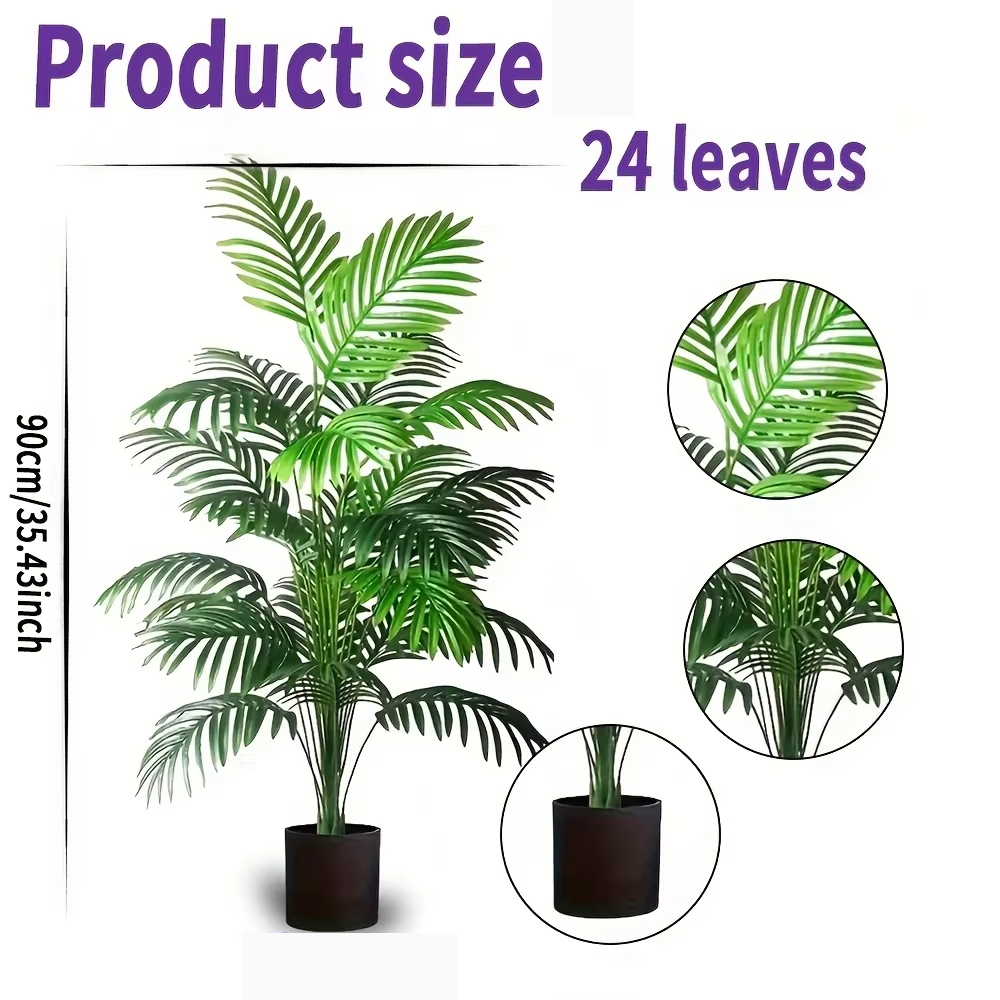 24 Leaves Areca Palm Artificia - Dracaena Marginata avaliação e preço