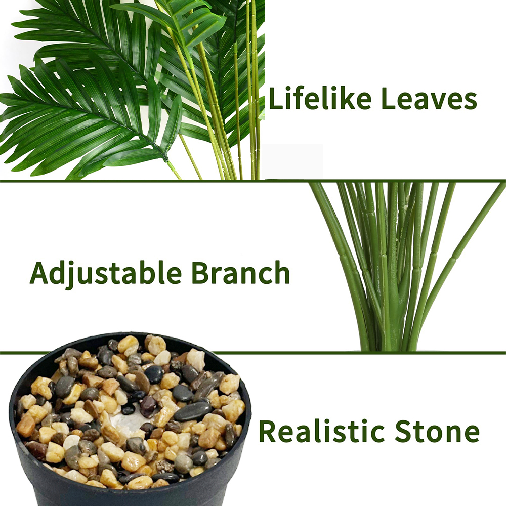 24 Leaves Areca Palm Artificia - Dracaena Marginata avaliação e preço