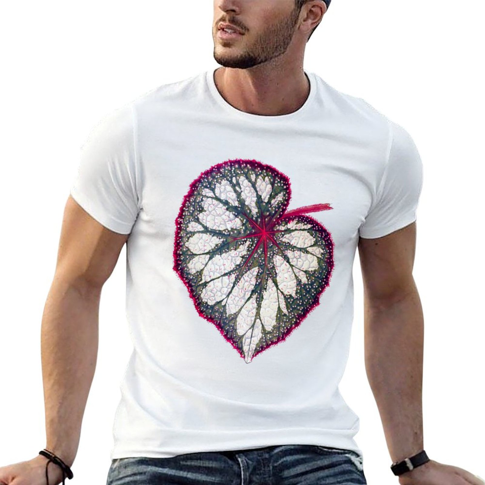 Begonia rex T-Shirt man graphi - Begonia Rex avaliação e preço