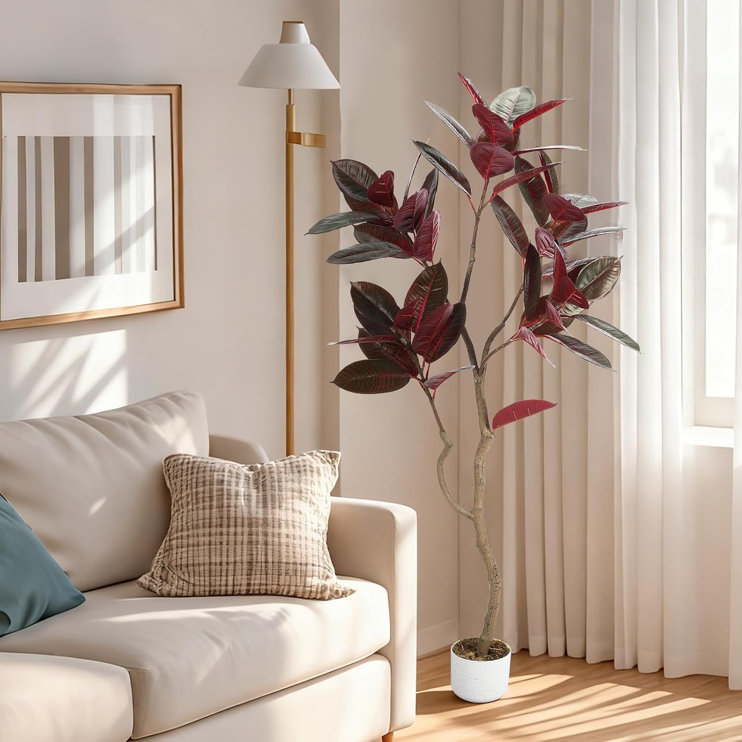 Artificial Fiddle Leaf Fig Tre - Ficus Lyrata Tree avaliação e preço