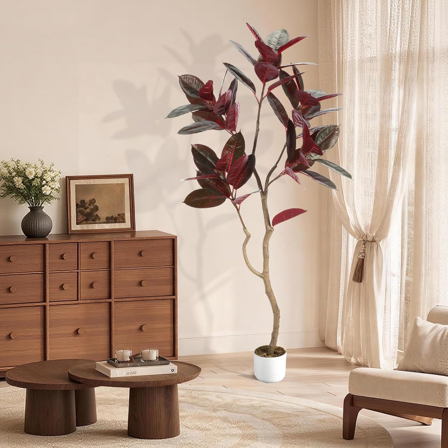 Artificial Fiddle Leaf Fig Tre - Ficus Lyrata Tree avaliação e preço