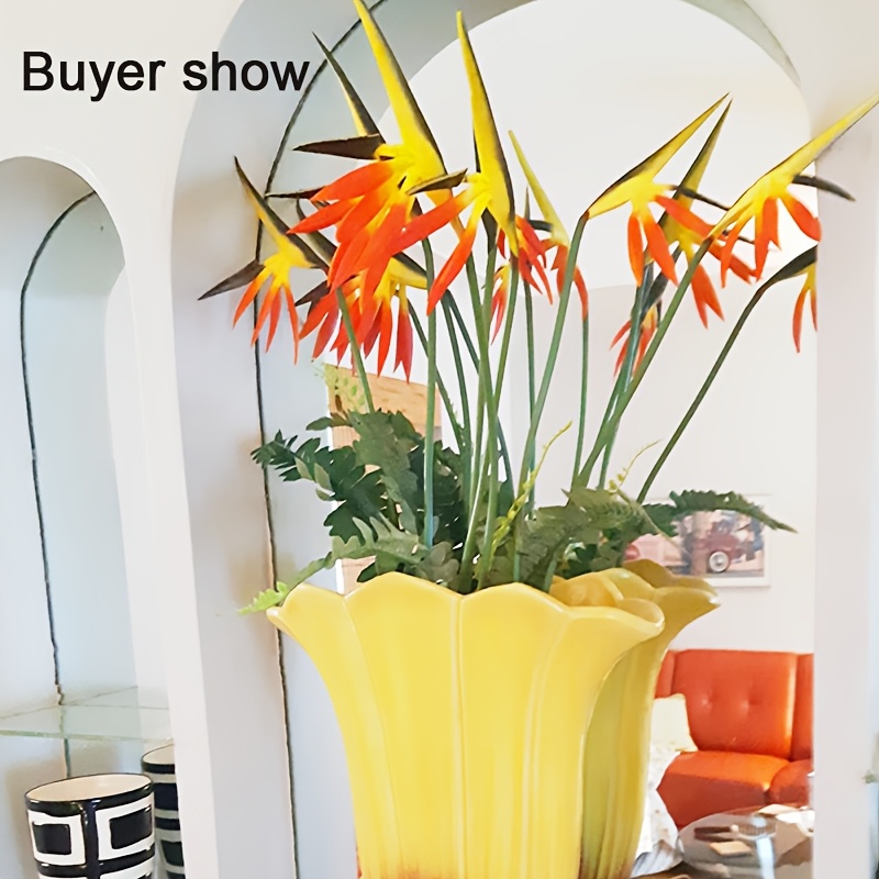 Artificial Flowers Bird of Par - Bird Paradise Strelitzia avaliação e preço