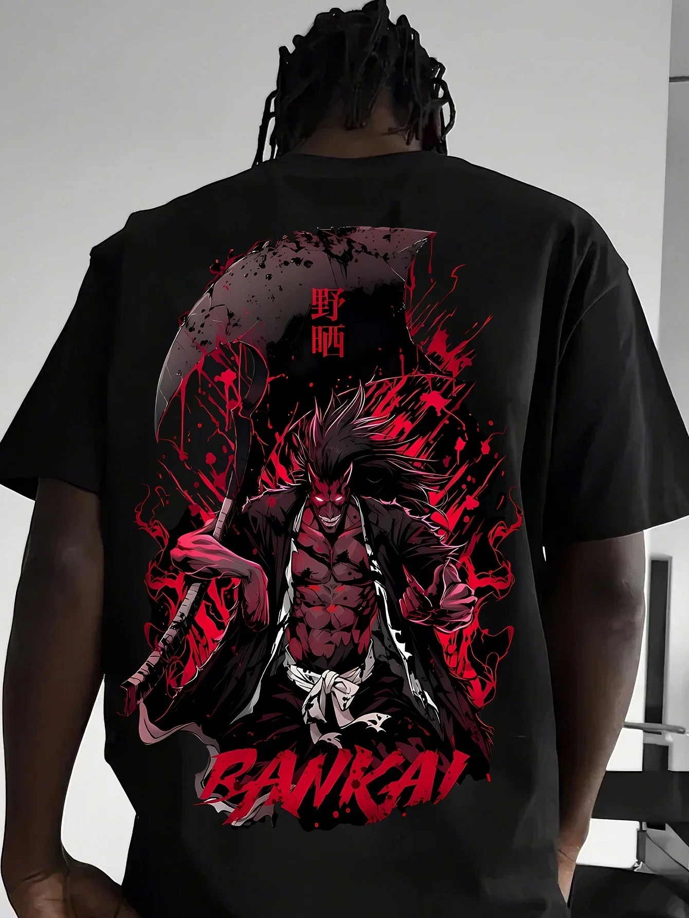 2026 BLEACH Kenpachi T-shirt A - Aglaonema Red avaliação e preço