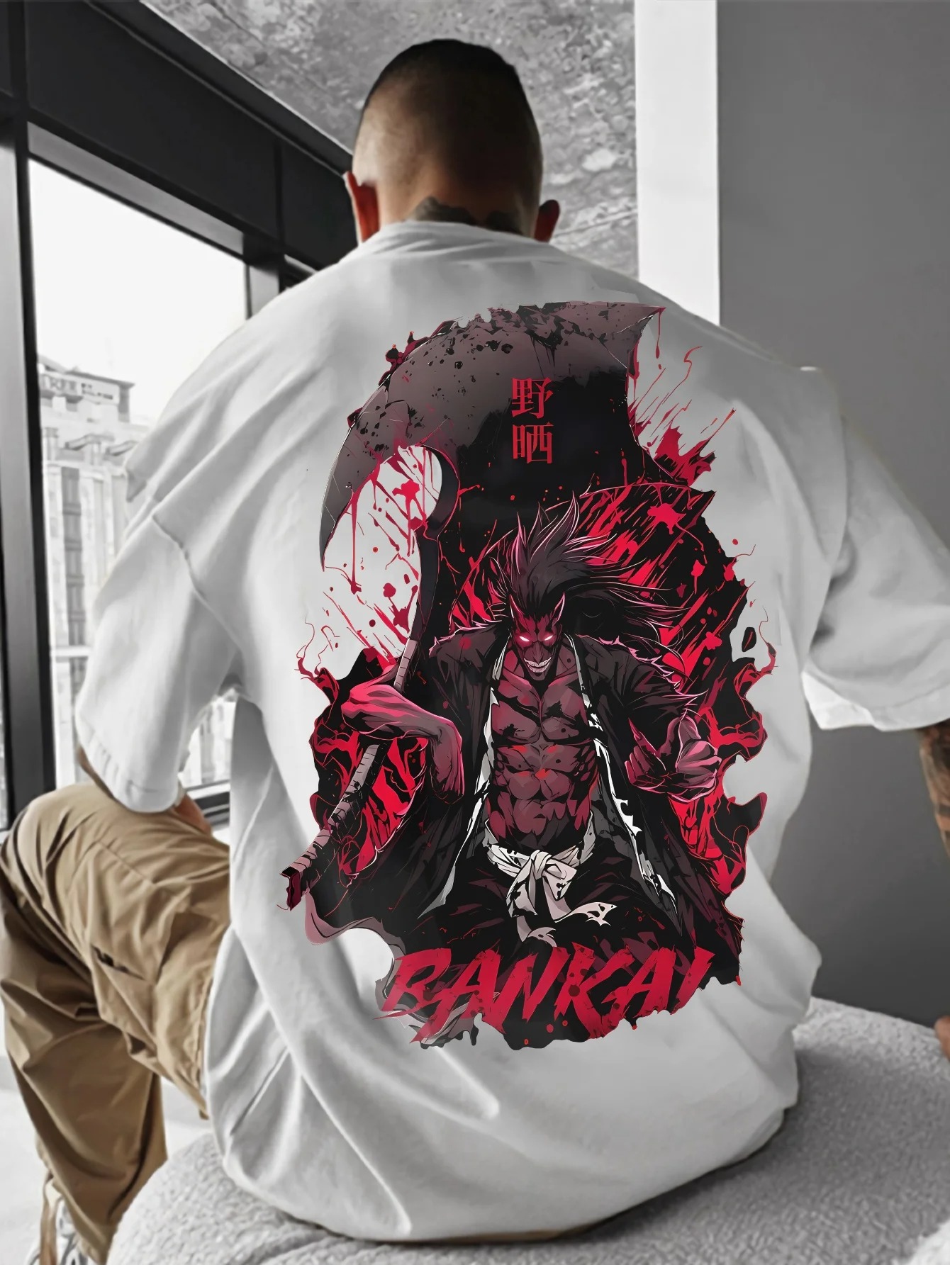 2026 BLEACH Kenpachi T-shirt A - Aglaonema Red avaliação e preço