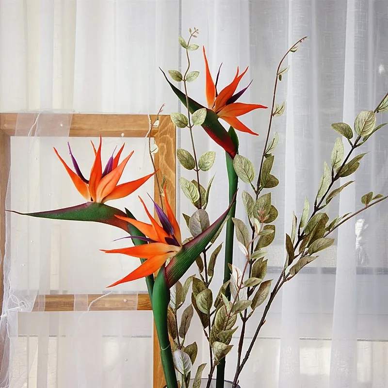 80CM artificial real touch flo - Bird Paradise Strelitzia avaliação e preço