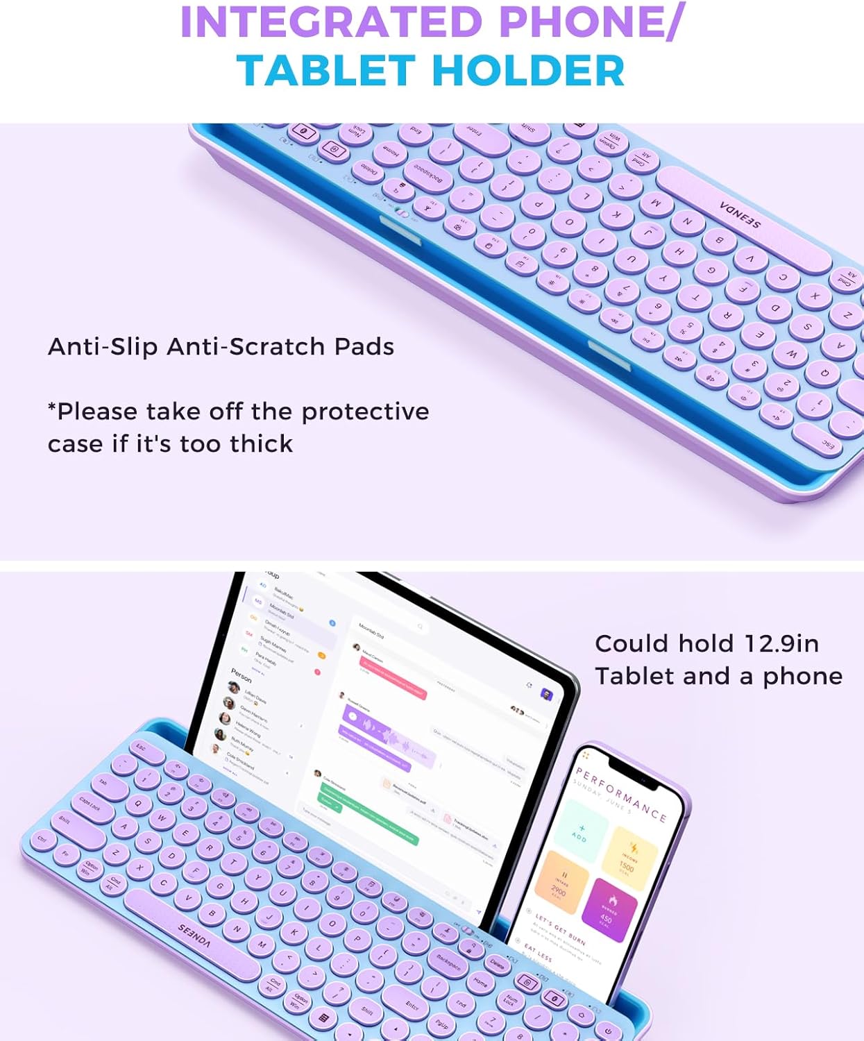 Wireless Keyboard and Mouse Co - Tradescantia Purple avaliação e preço