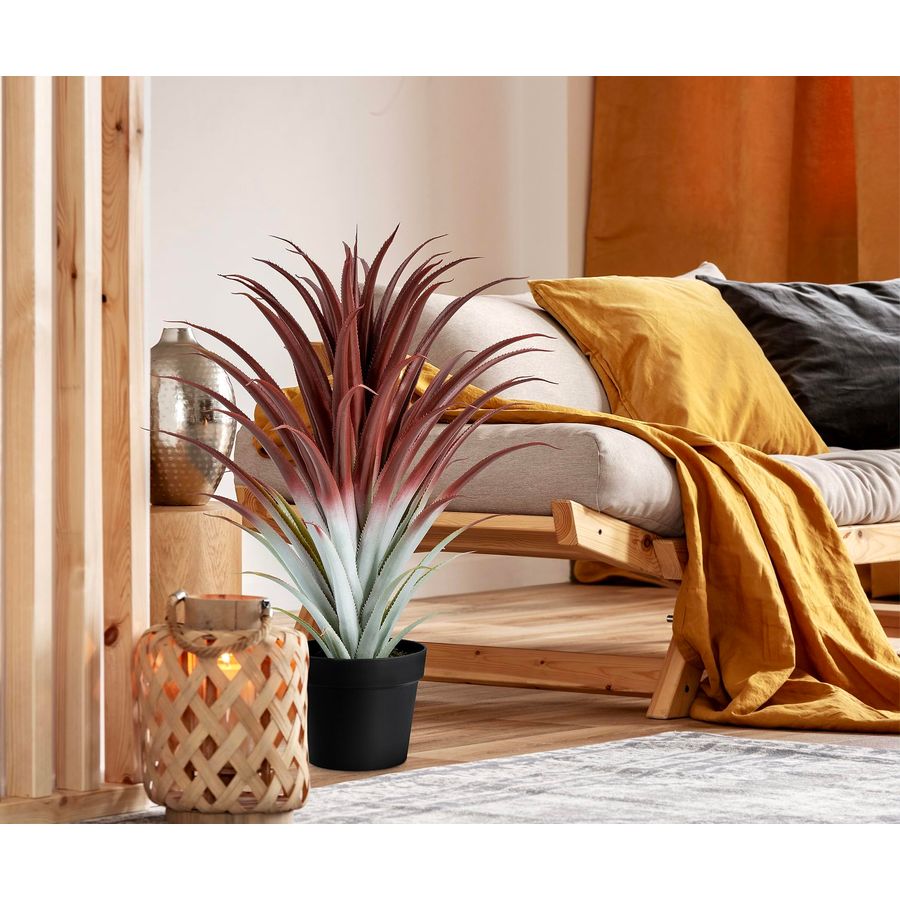 Hyper Realistic Big Red Artifi - Aloe Vera Pot avaliação e preço