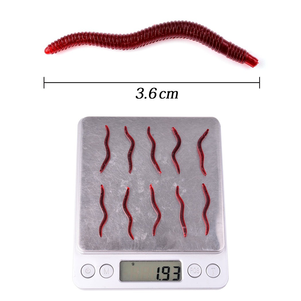 50Pcs Fishing Lures Lifelike F - Aglaonema Red avaliação e preço
