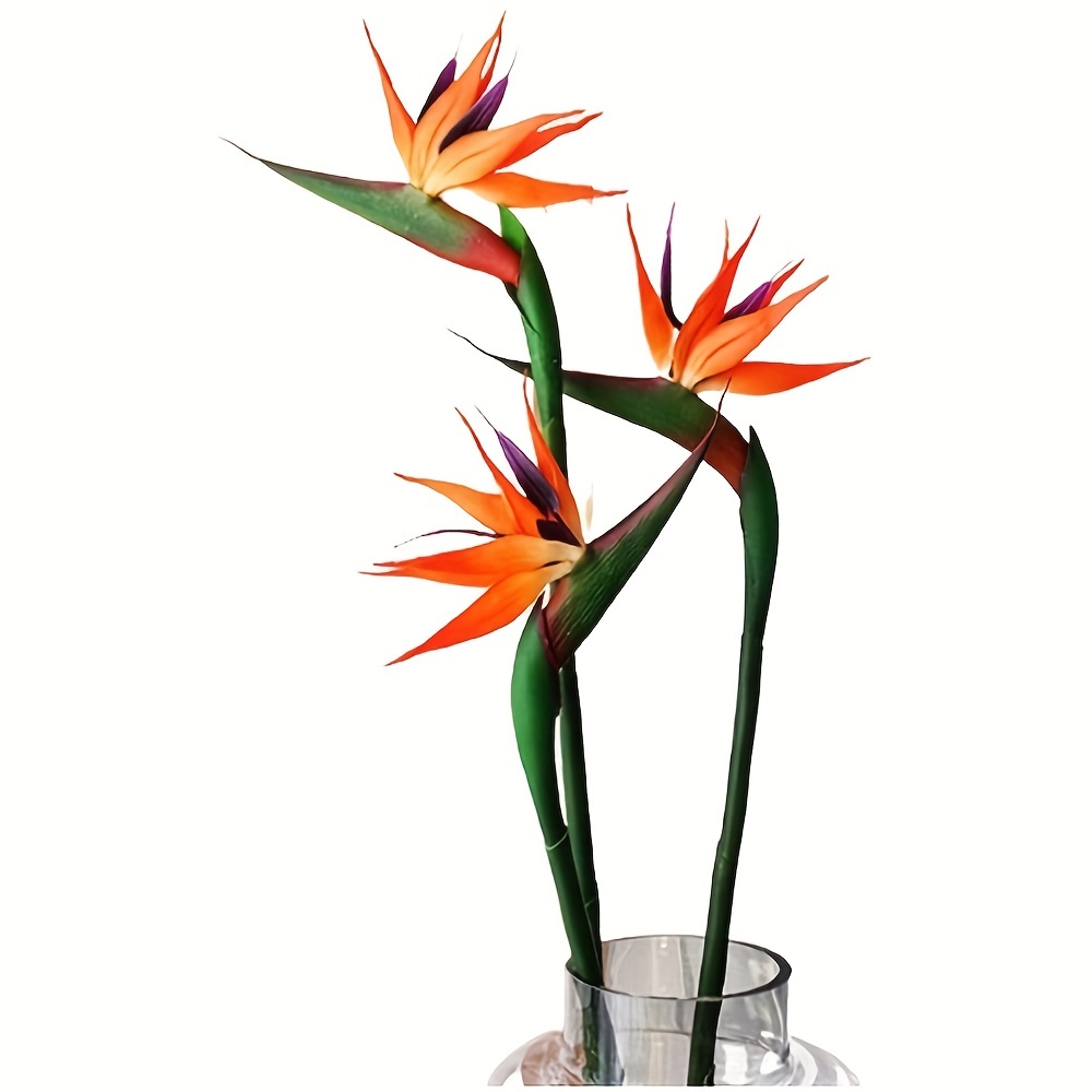 3pcs Artificial Bird Of Paradi - Bird Paradise Strelitzia avaliação e preço