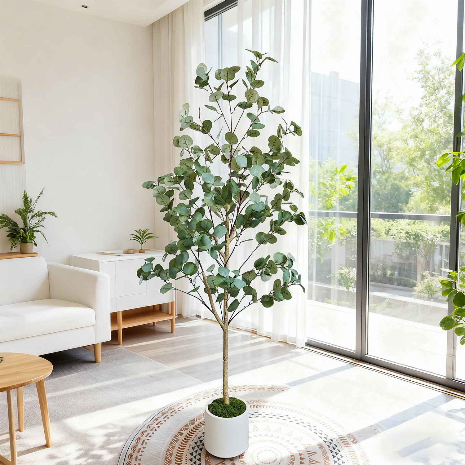 120-155Cm/5.1Ft Artificial Euc - Dracaena Marginata avaliação e preço