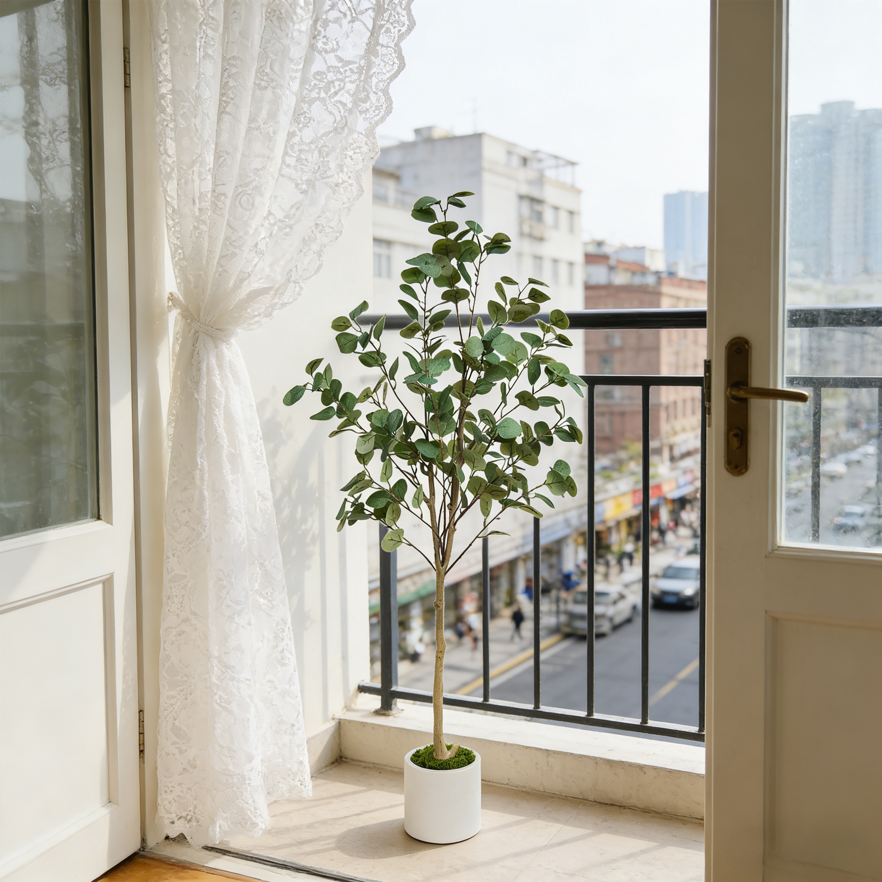 120-155Cm/5.1Ft Artificial Euc - Dracaena Marginata avaliação e preço