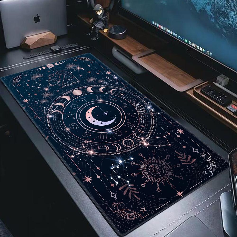 Night view Moon Star Mouse Pad - Tradescantia Purple avaliação e preço