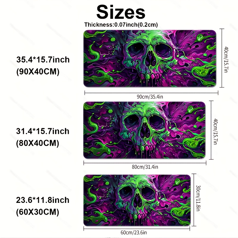 Green and Purple Skull Gaming  - Tradescantia Purple avaliação e preço