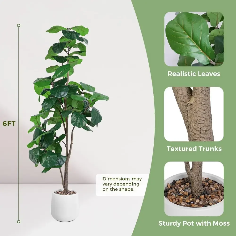 Artificial Large Ficus Lyrata  - Ficus Lyrata Tree avaliação e preço