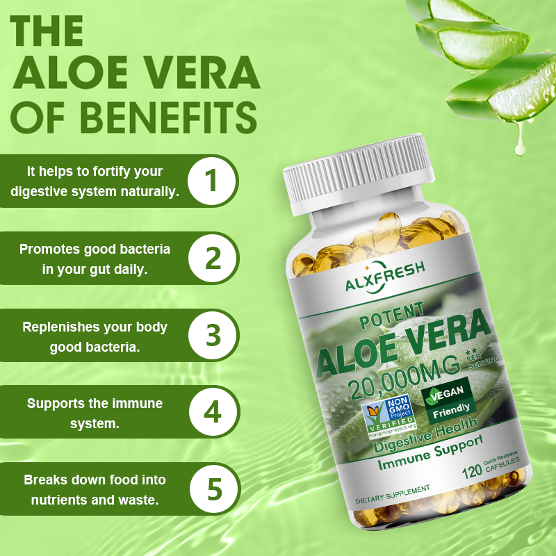 Aloe Vera Capsules Improve Dig - Aloe Vera Pot avaliação e preço